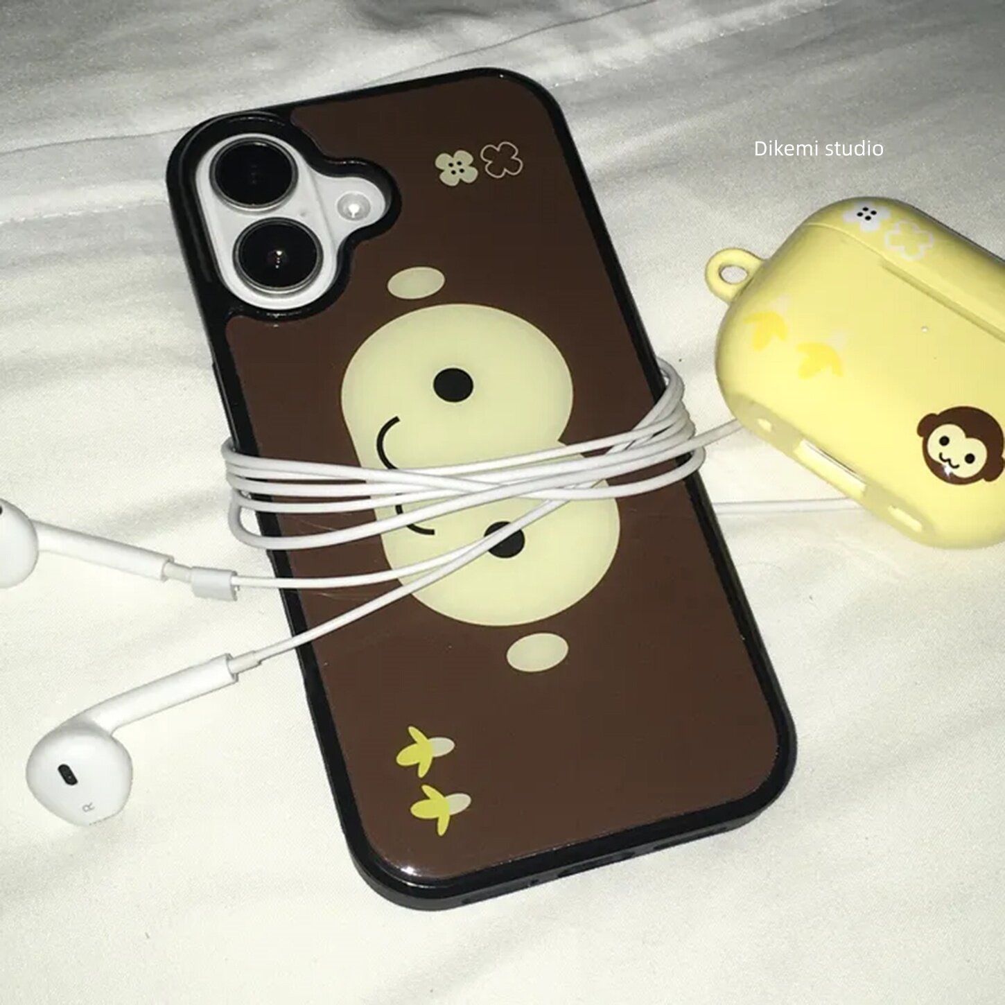 Phone Cases Xr Iphone - Büyük Başlı Maymun Kahverengi Kore INS