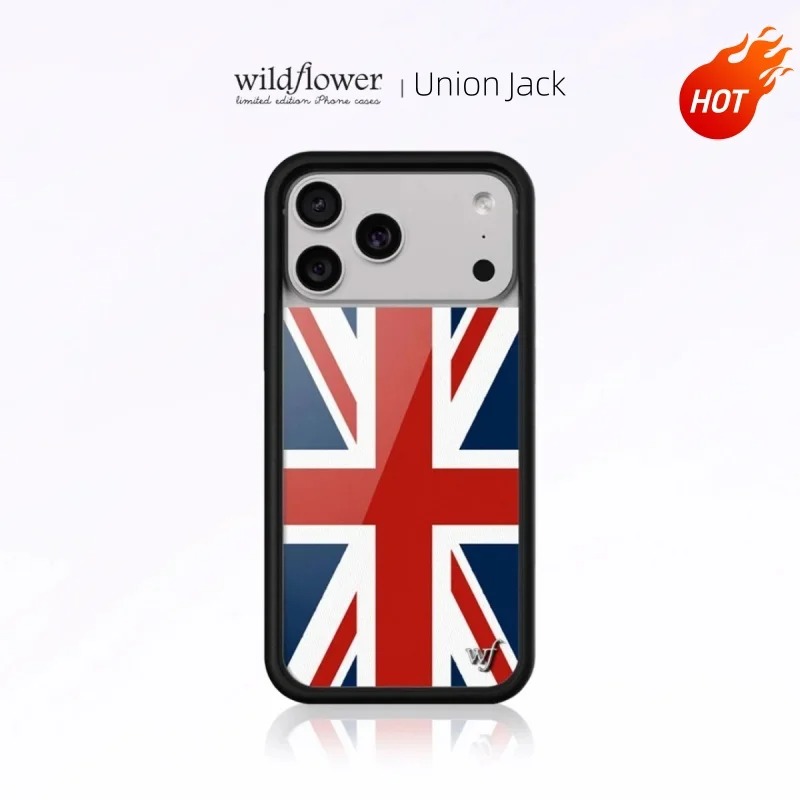 Phone Cases London - Moda, vahşi çiçekler, İngiliz bayrağı (Union